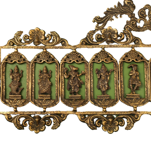 Brass Dashavatar Wall Hanging | 30" x 12" Divine Art | 7.6kg Antique Finish Masterpiece | Sacred Avatar Series | Wall Decor | Jaipurio